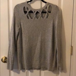 Cut out twist sweater